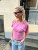 Klara Waisted Top - Bubble Gum
