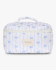 Large Makeup Bag - Blue Bow