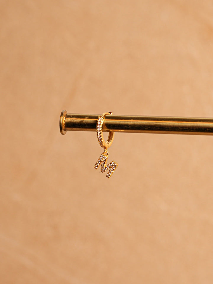 Letter Earrings - Gold Plated