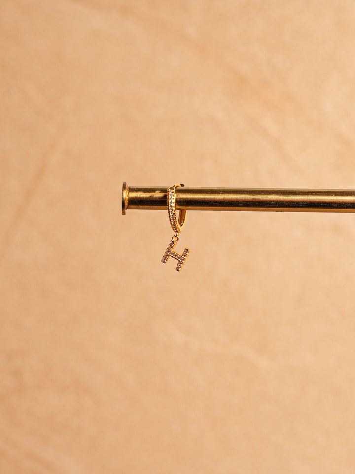 Letter Earrings - Gold Plated