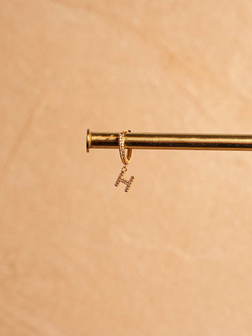 Letter Earrings - Gold Plated