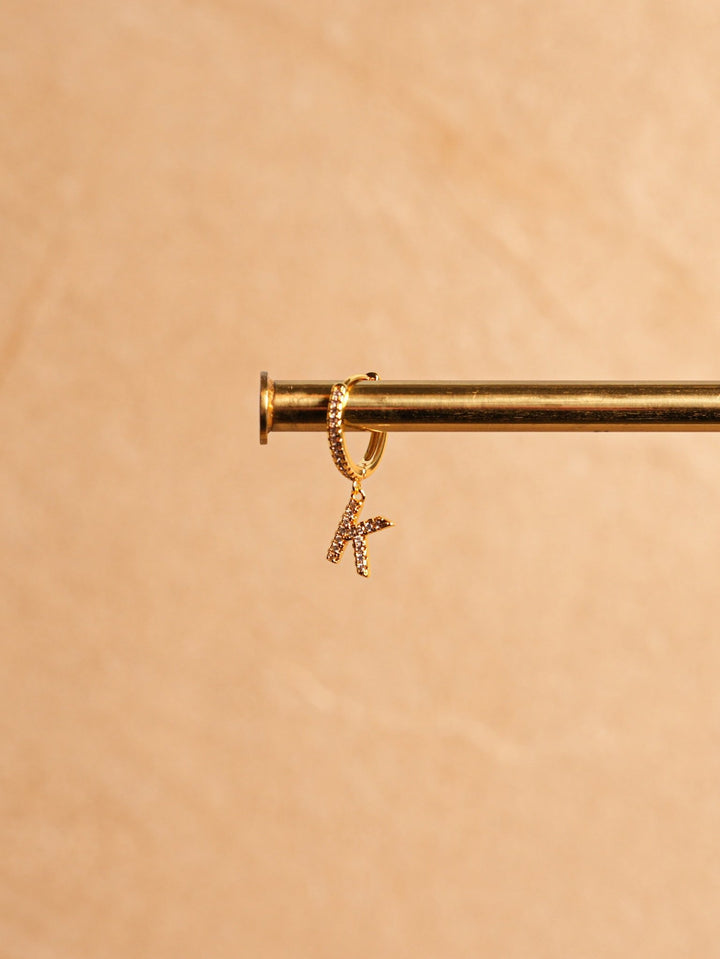 Letter Earrings - Gold Plated