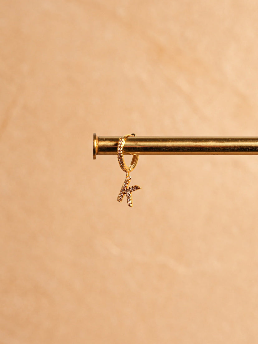 Letter Earrings - Gold Plated
