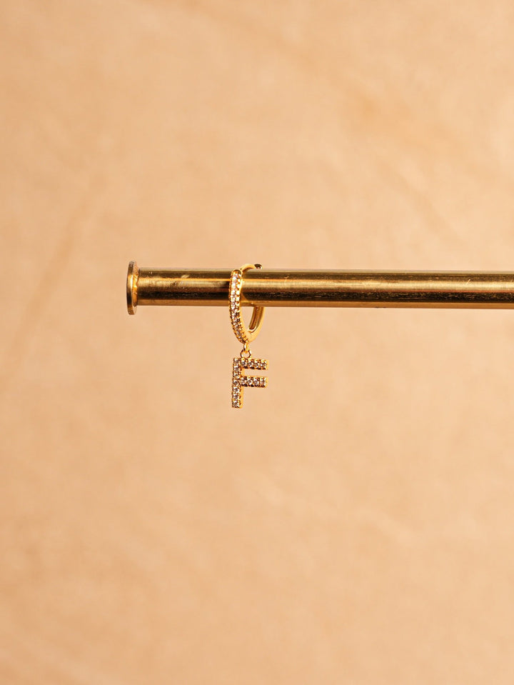 Letter Earrings - Gold Plated