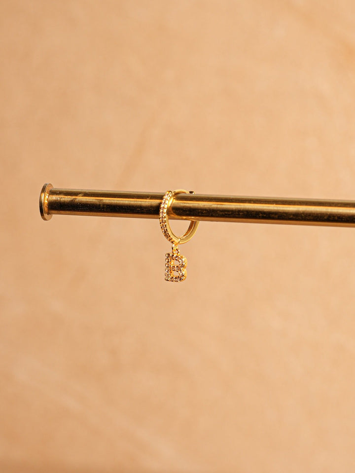 Letter Earrings - Gold Plated