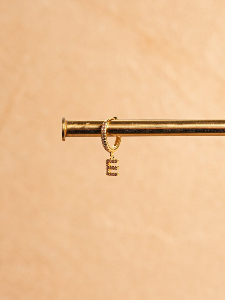 Letter Earrings - Gold Plated