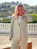 Line Linen Blazer - Pistachio
