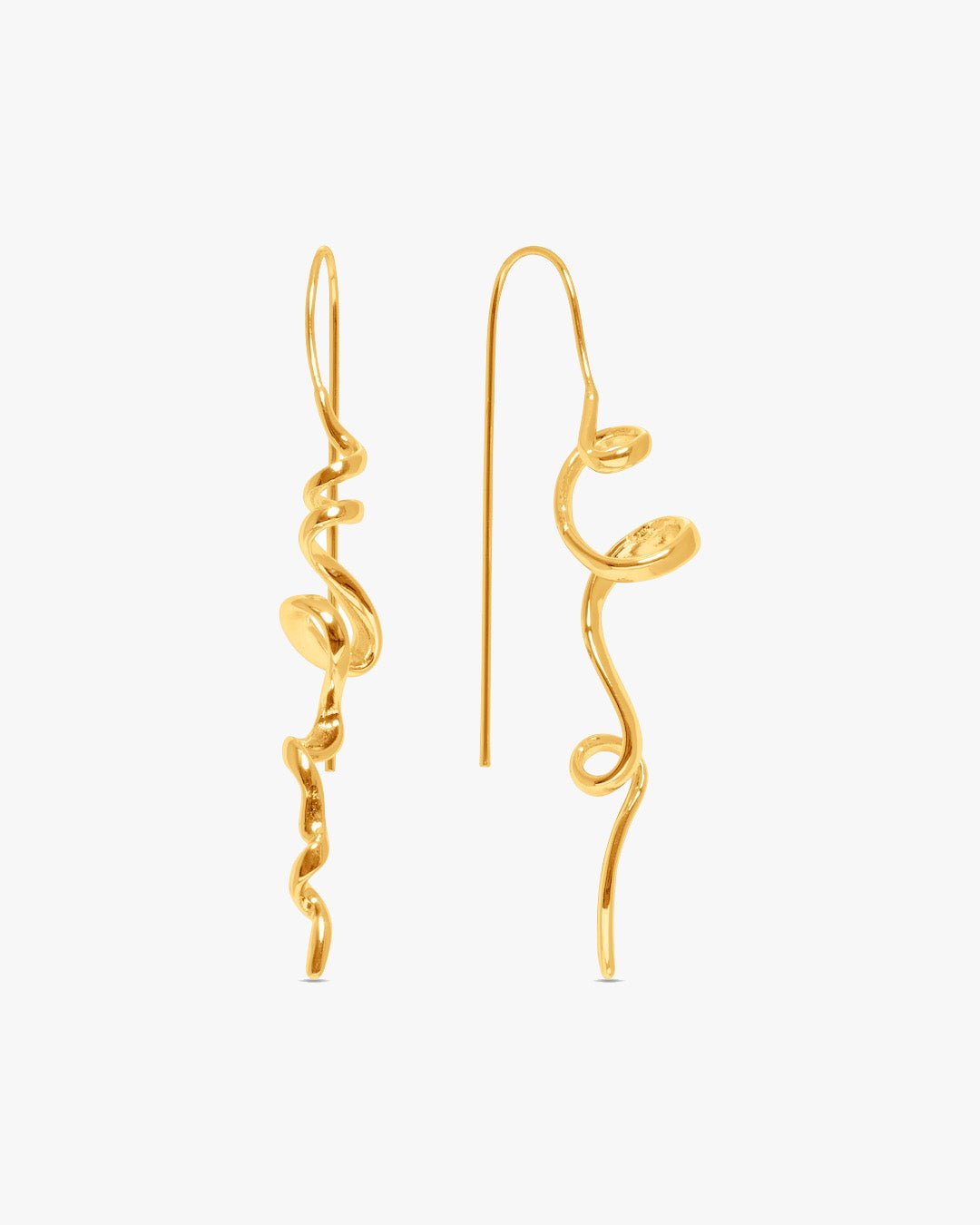 Lisa Swirl Earring - Gold Plated