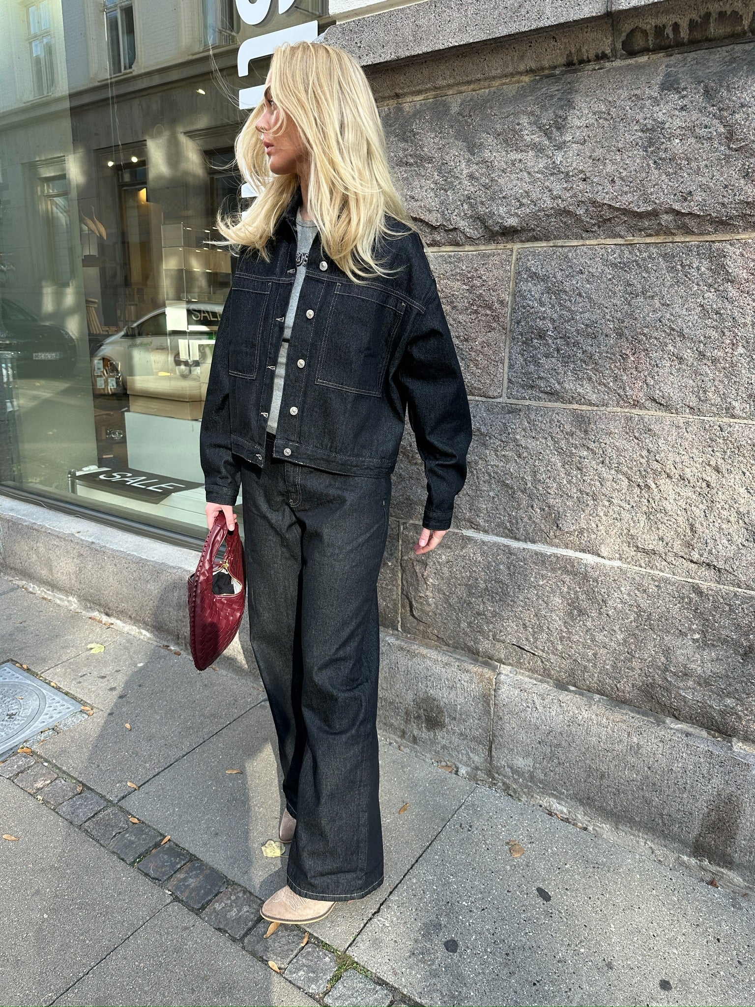 Luna Denim Set - Black Rinse