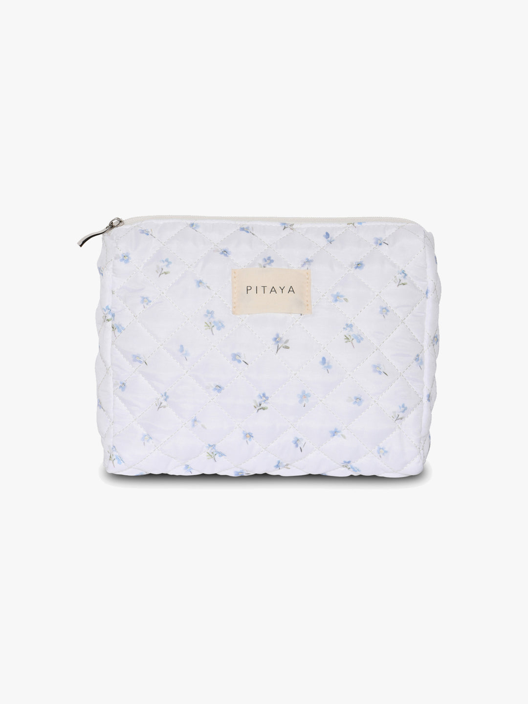 Medium Makeup Bag - White Cute Flower