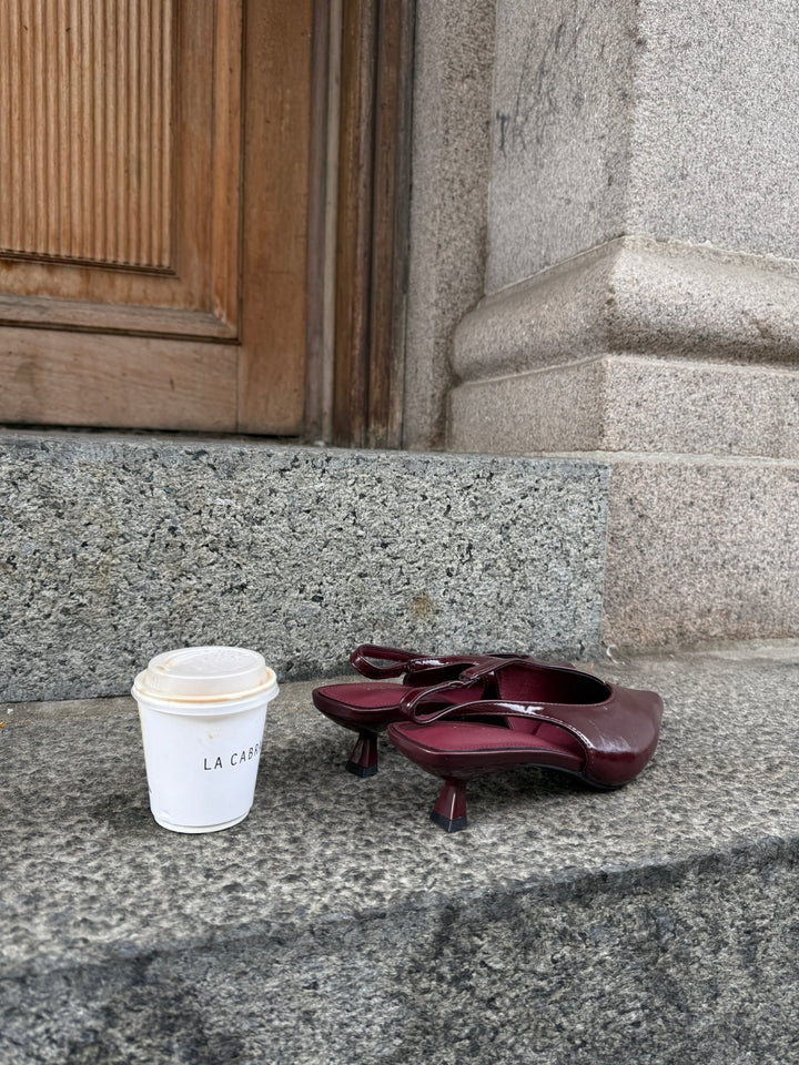 Maddie Slingback - Burgundy