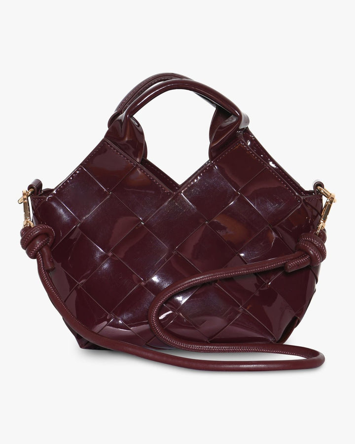 Marly Glossy Bag Small - Burgundy