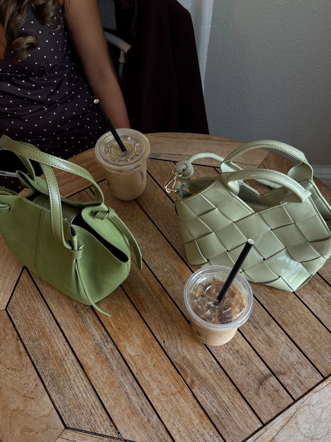 Marly Glossy Bag Small - Pistachio