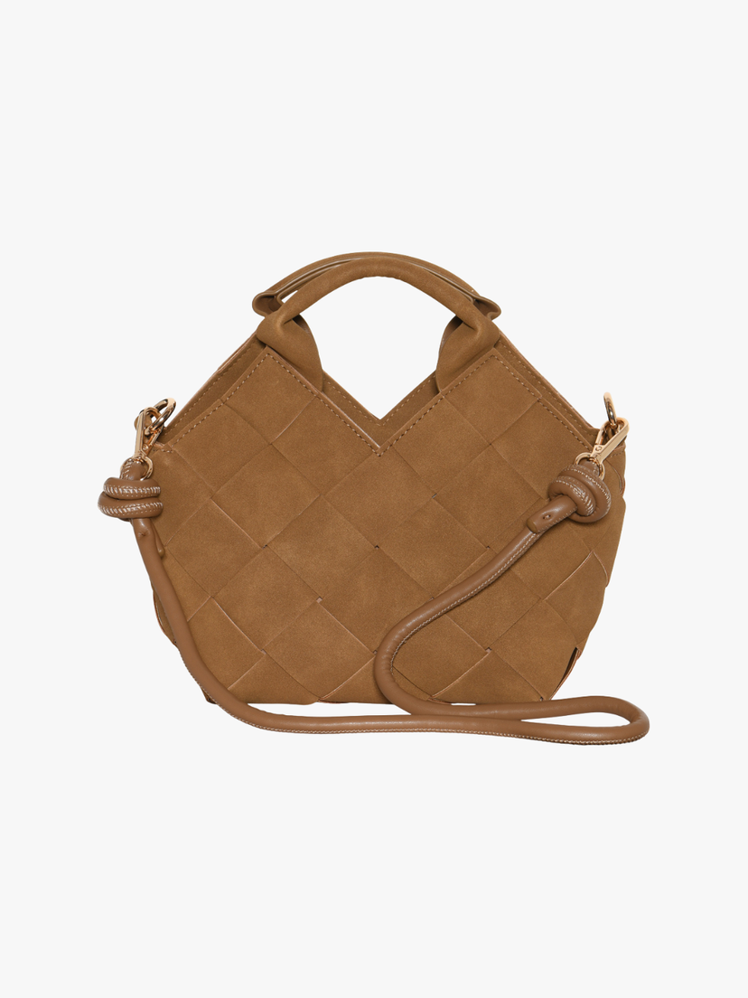 Marly Bag Small - Faux Suede Mocha Brown
