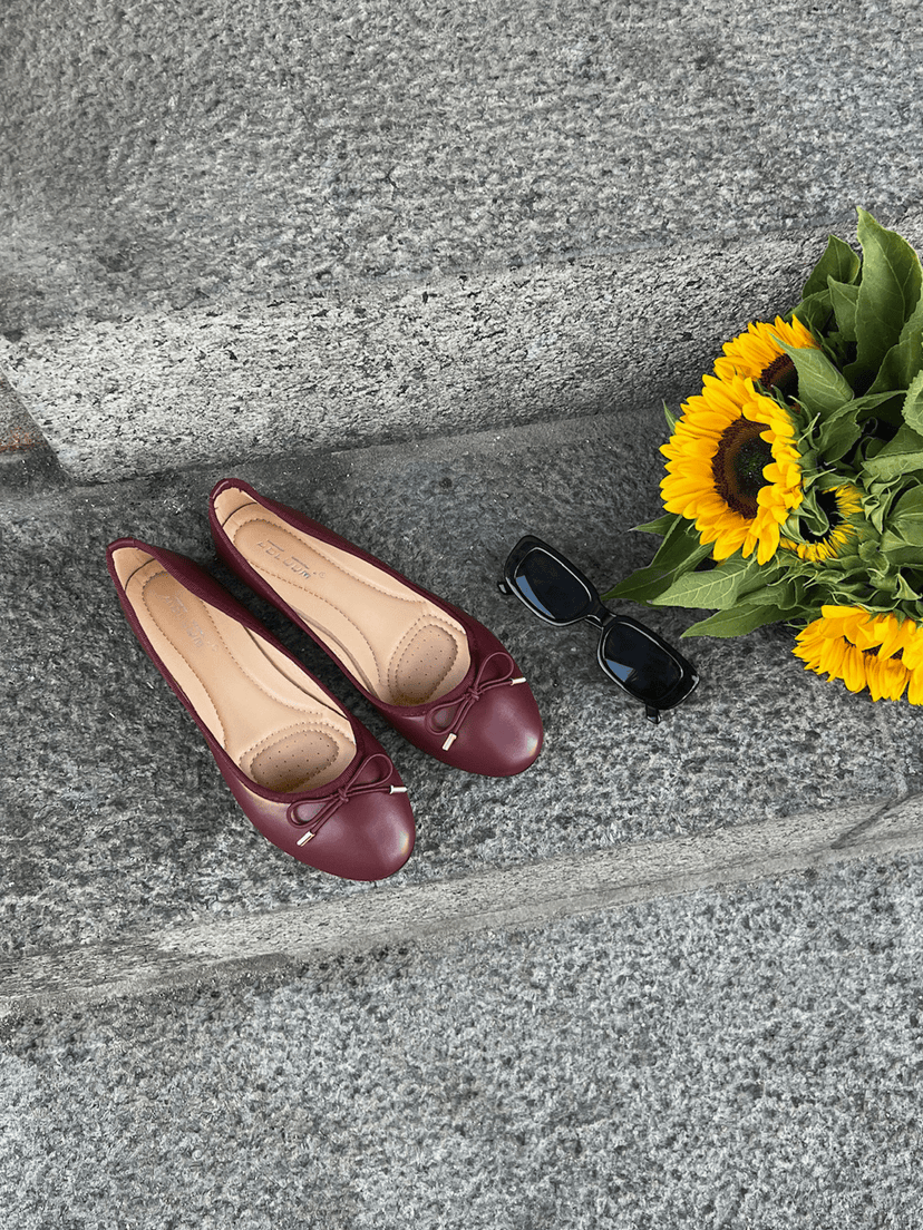 Maya Ballerina - Burgundy