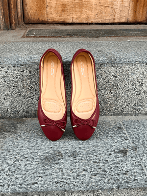 Maya Ballerina - Burgundy