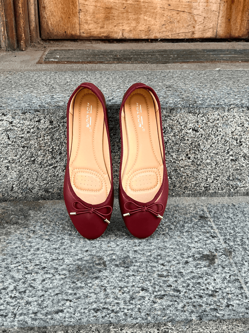 Maya Ballerina - Burgundy