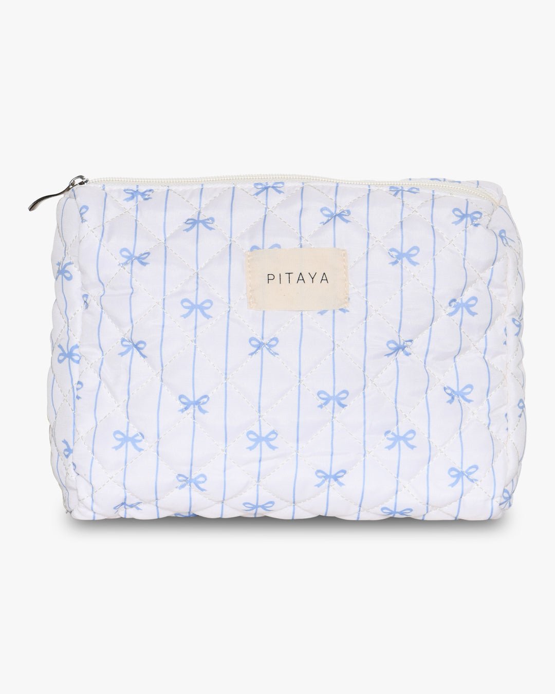 Medium Makeup Bag - Blue Bow