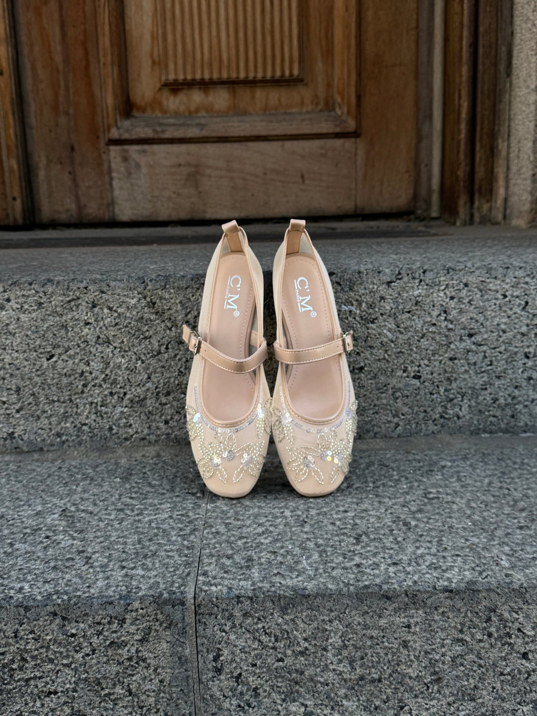 Megan Mesh Ballerina - Beige