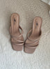 Mila Puff Heeled Sandals - Taupe