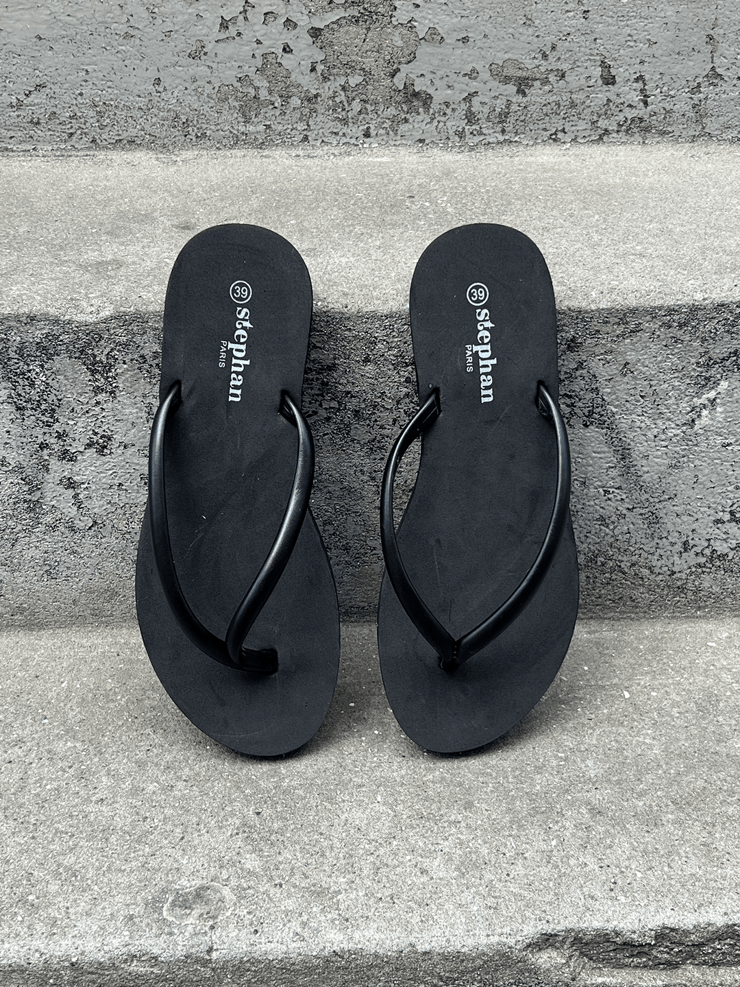 Noa Platform Flip-Flops - Black