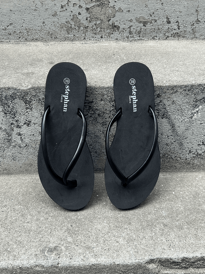 Noa Platform Flip-Flops - Black