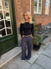 Nora Low Waist Pants - Dark Grey