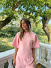 Riley Waisted Top - Baby Pink