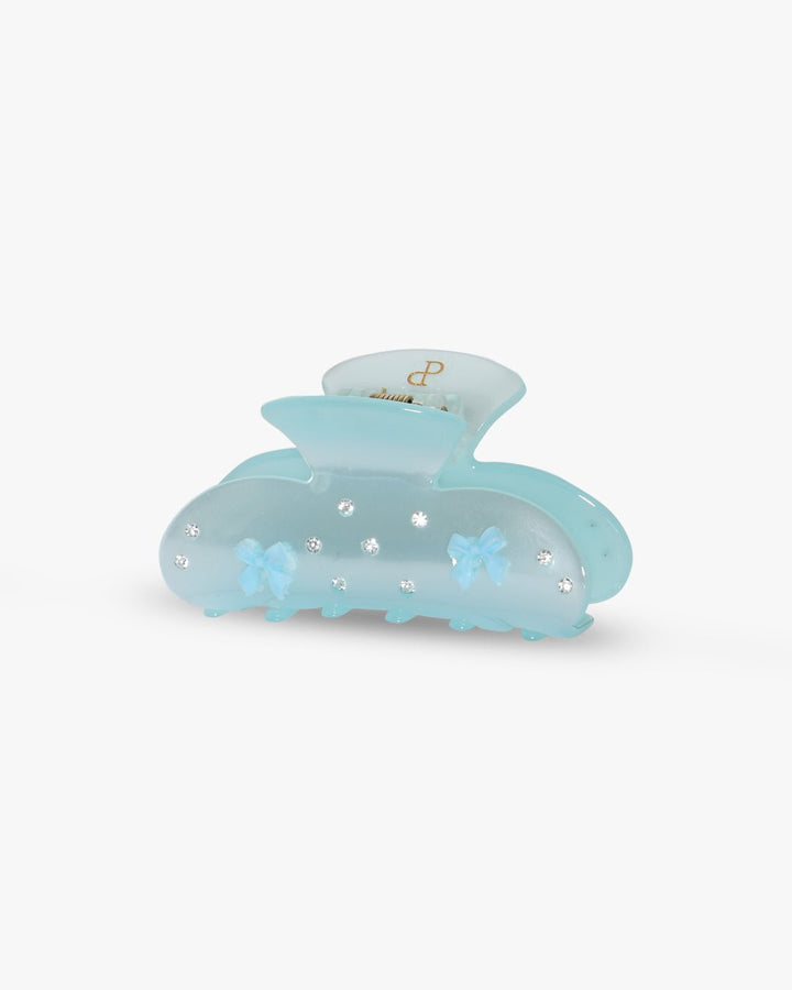 Rosa Bow Hairclip - Blue