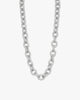 Julie Chunky Chain Necklace - Silver Plated