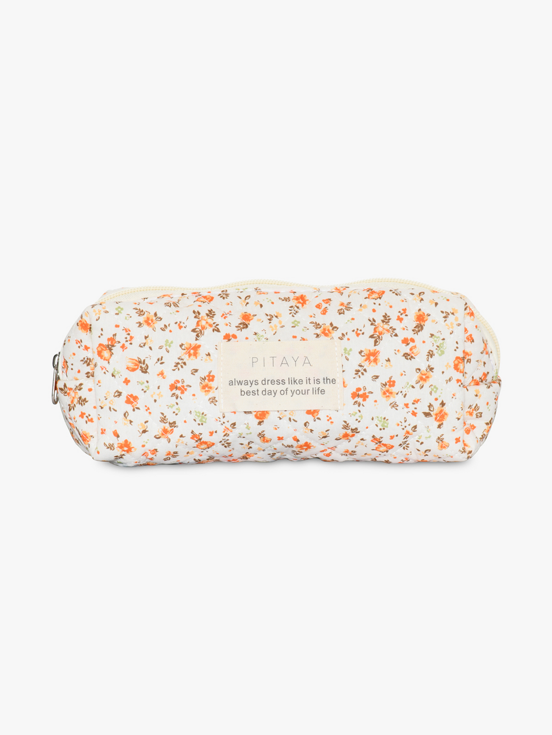 Small Makeup Bag - Orange Flower