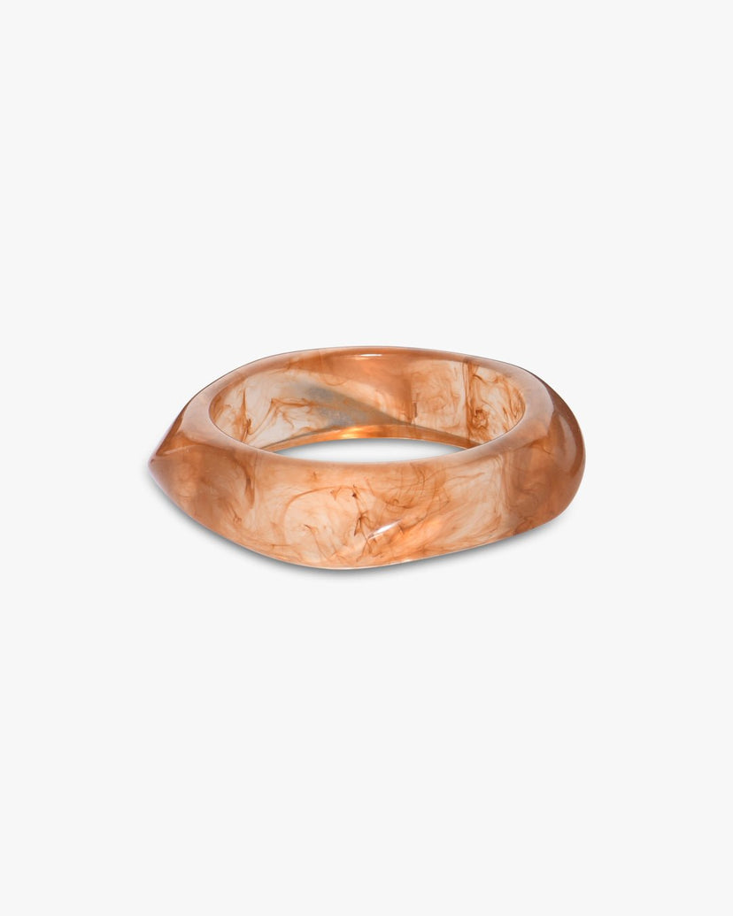 Sigga Horn Bangle Bracelet - Light Brown