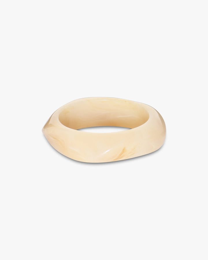 Sigga Horn Bangle Bracelet - White