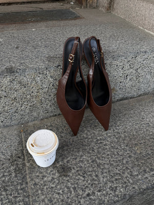 Thyra Slingback - Dark Brown