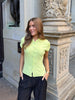 Vivian Knit Top - Lime Green